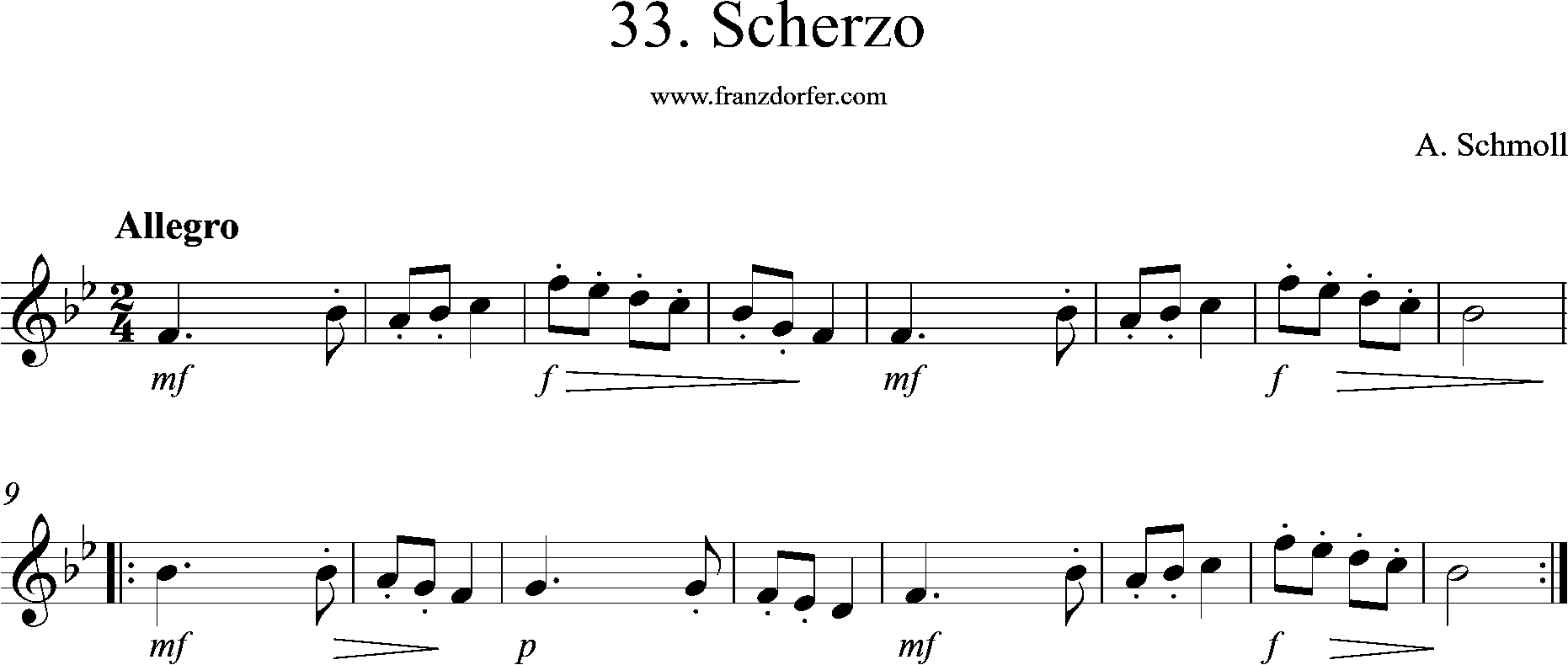 scherzo, Bb-Low
